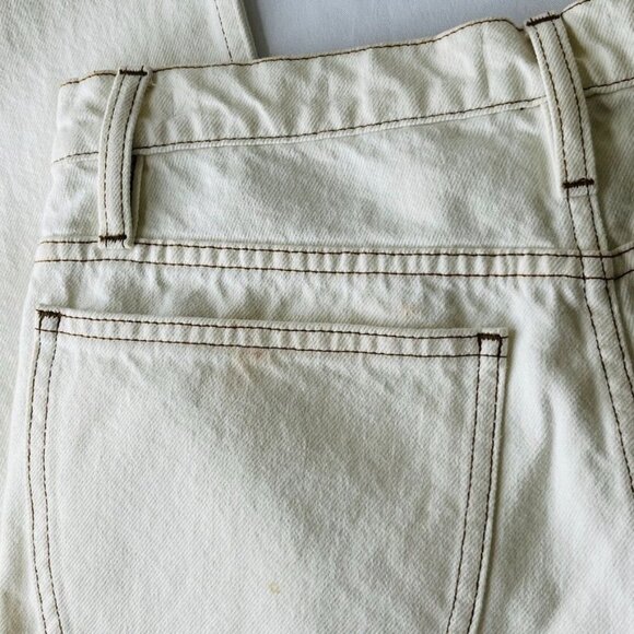 Frame Rigid Denim Straight Full Length Jeans Size 27 Off White - Picture 9 of 16